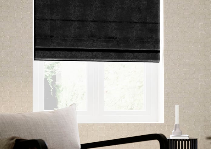 Faux Suede, Black - Roman Blind - Image 5
